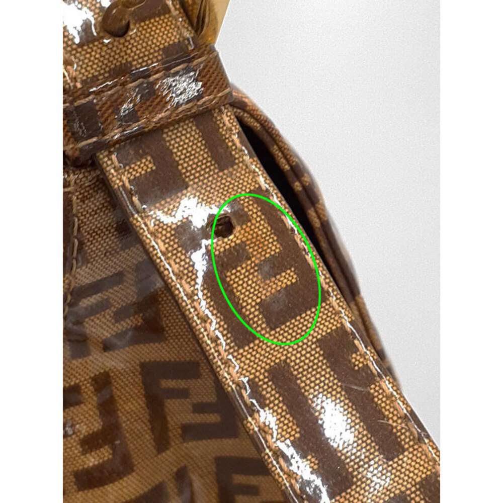 FENDI Zucchino Mamma Bucket Shoulder Bag - Picture 6 of 9